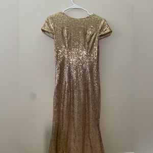 Sparkly gold formal dress